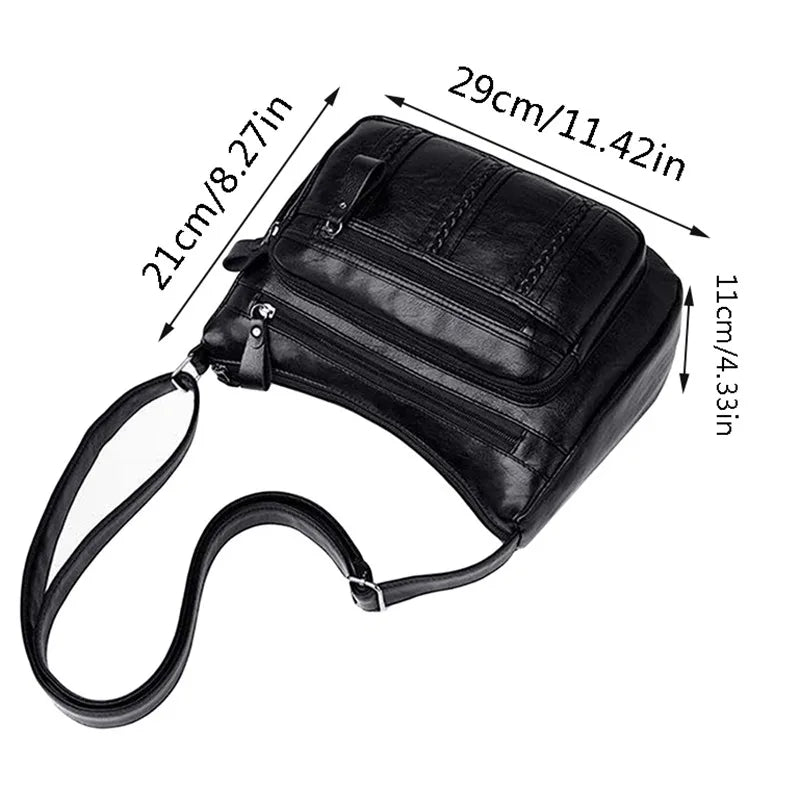 Korean Handbag Designer Leather Crossbody Bag for Women - Smarsty
