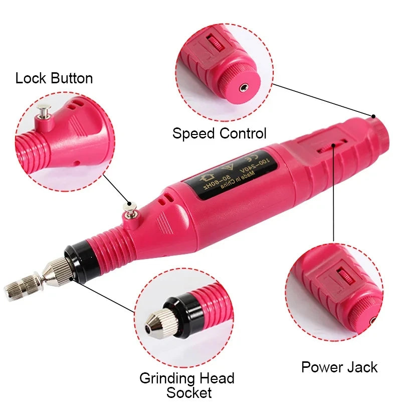 Gel Nail Polish Kit With UV Lamp And Drill - Smarsty