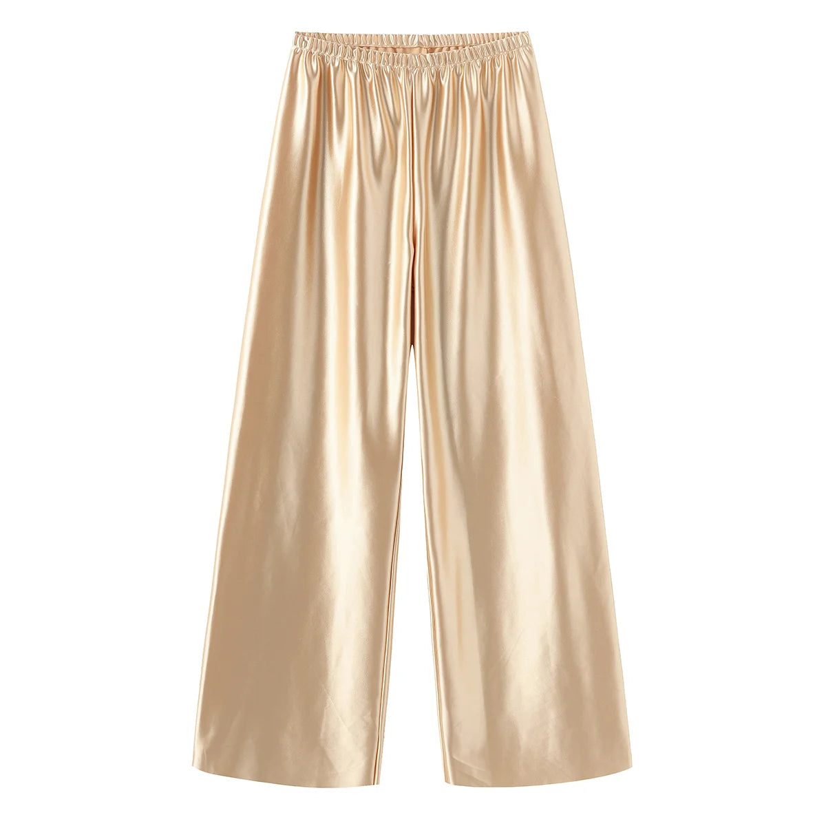 Satin Wide Leg Pants Long Floor Casual Pants Women's Summer - Smarsty
