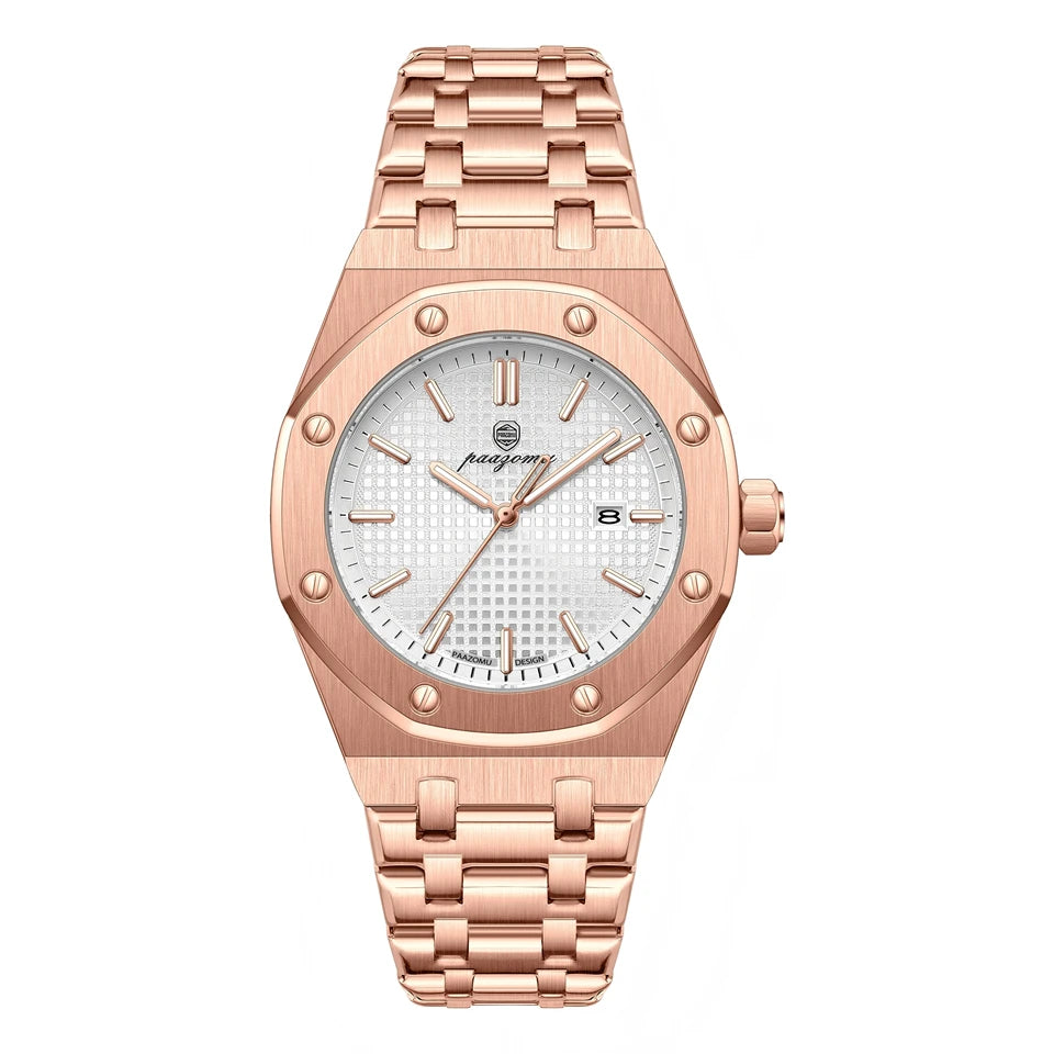 Luxury Waterproof Quartz Watch with Luminous Date Feature - Smarsty
