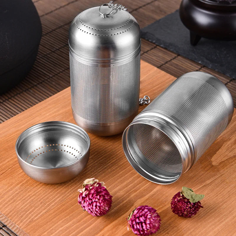 Tea Strainer Stainless Steel Tea Infuser Tea Leaves Spice Seasoning Ball Strainer Teapot Fine Mesh Coffee Filter Teaware - Smarsty