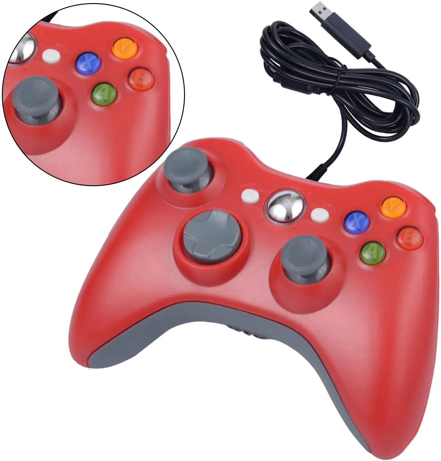 USB Wired Game Controller for Xbox 360 with Enhanced Precision - Smarsty
