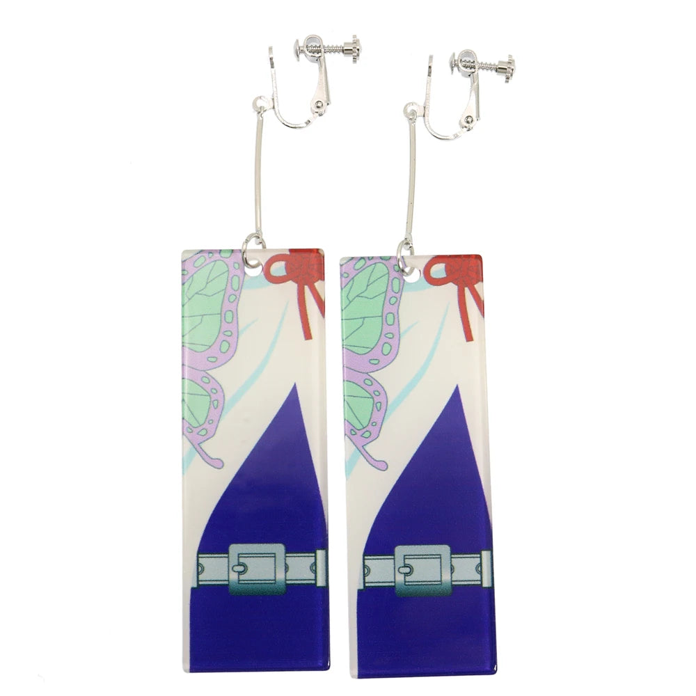 Acrylic Tanjiro Earrings for Women Anime Cosplay Jewelry - Smarsty