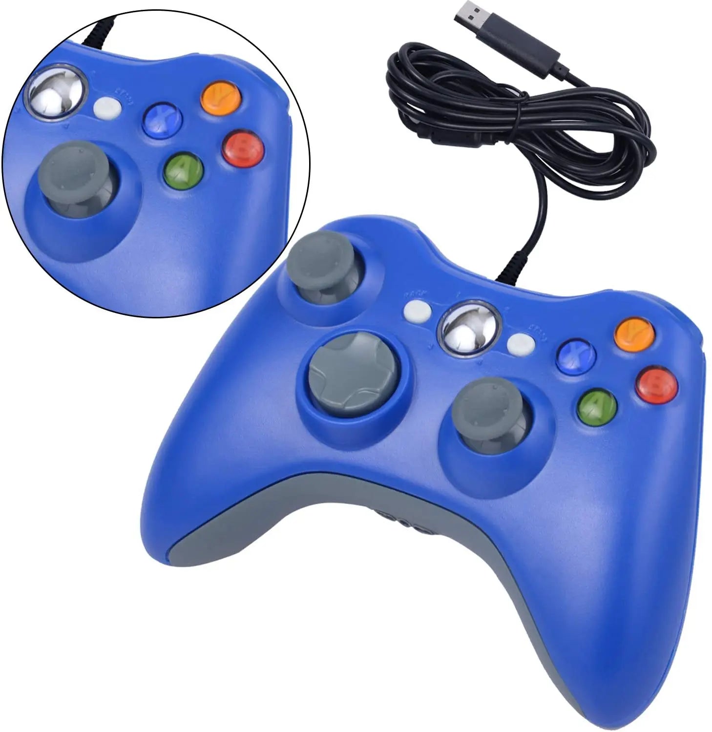USB Wired Game Controller for Xbox 360 with Enhanced Precision - Smarsty
