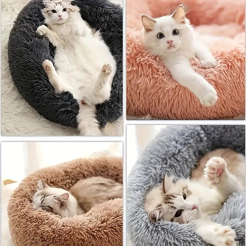 Comfortable Plush Pet Bed for Cats and Dogs - Smarsty