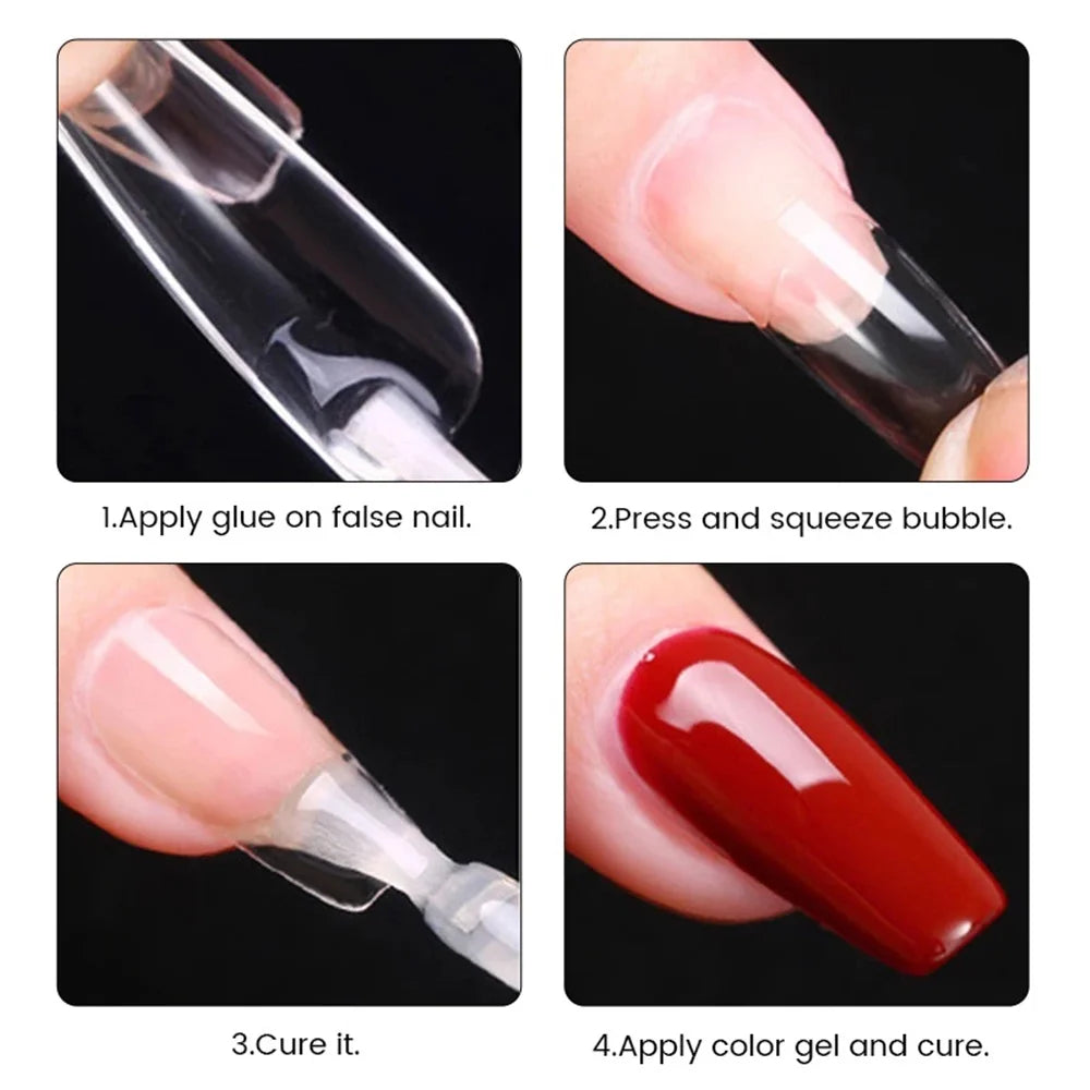 550pcs Matte Almond Coffin Nail Tips for DIY Manicure - Smarsty