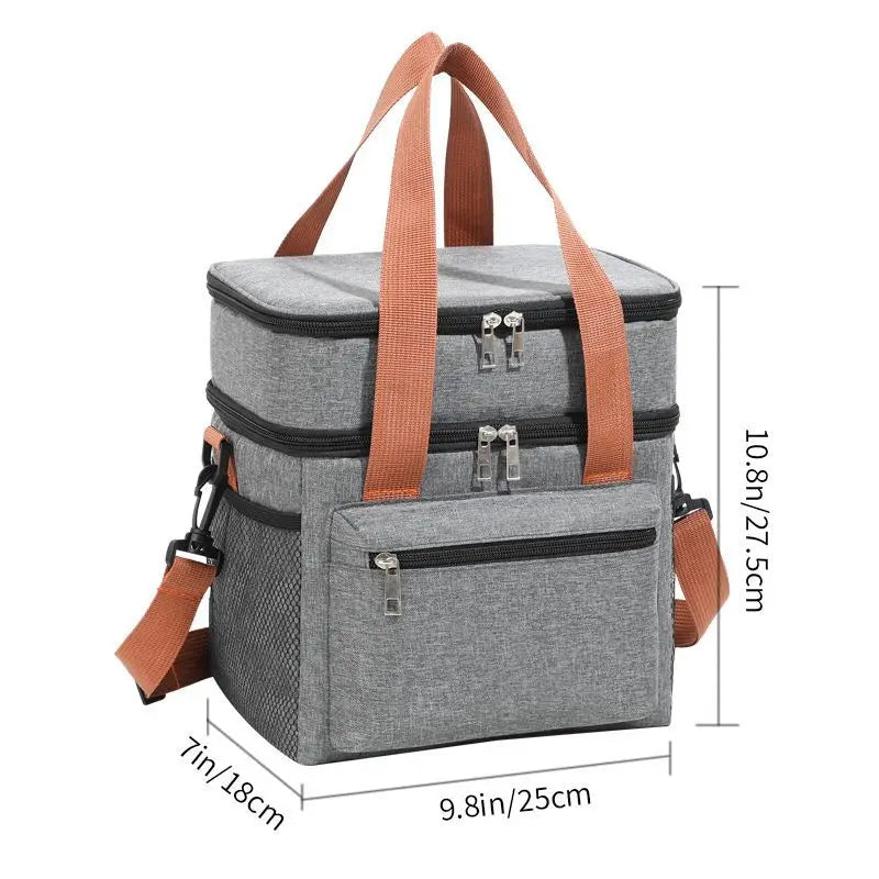 Insulated Cooler Lunch Bag Tote For Women Men Travel - Smarsty
