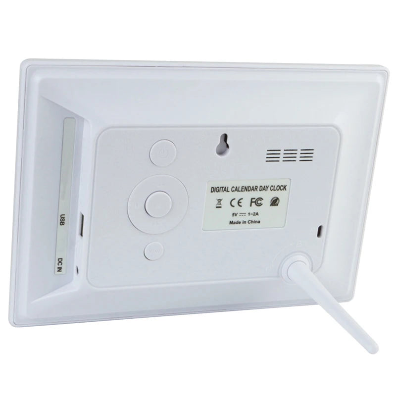 Digital LED Calendar Clock with 12 Alarms and Multi-Language Display - Smarsty