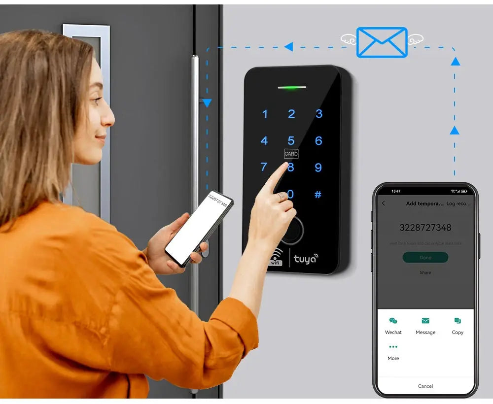 WiFi Tuya Fingerprint Access Controller Waterproof System - Smarsty