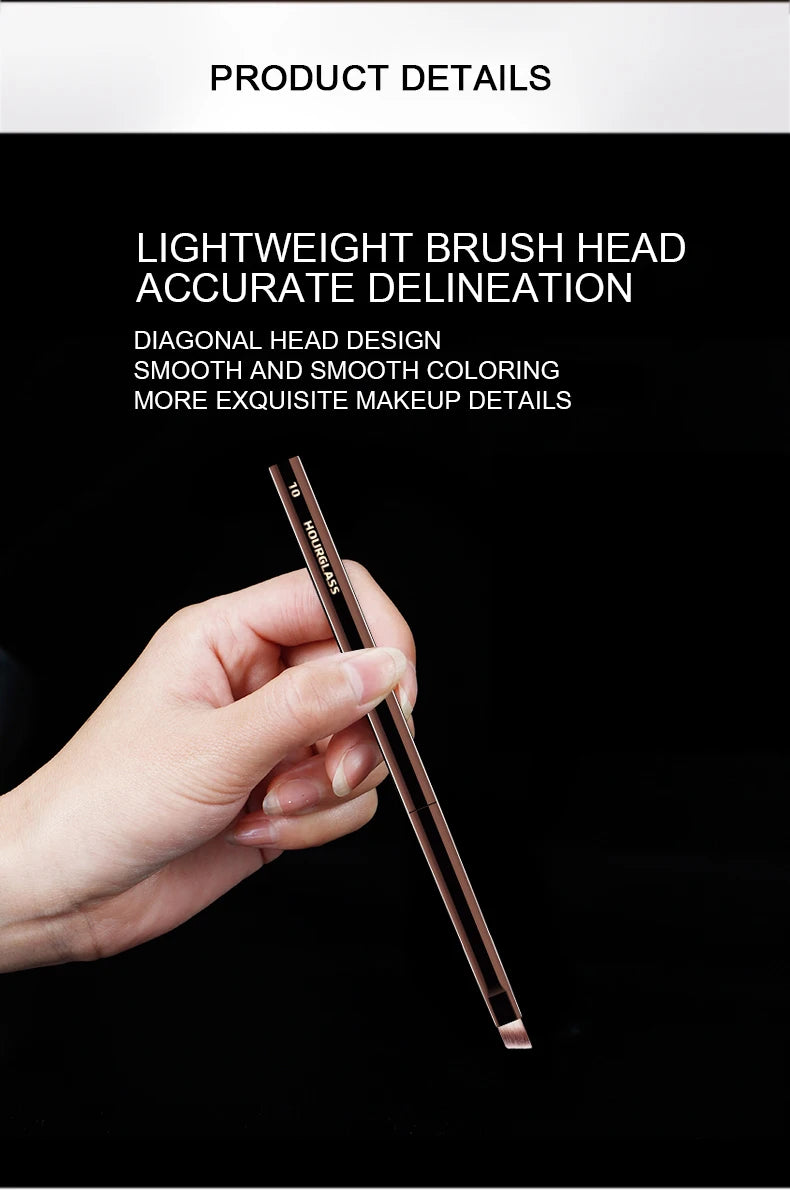Hourglass No.10 Angled Eyeliner Eyebrow Brush Soft Fibers - Smarsty