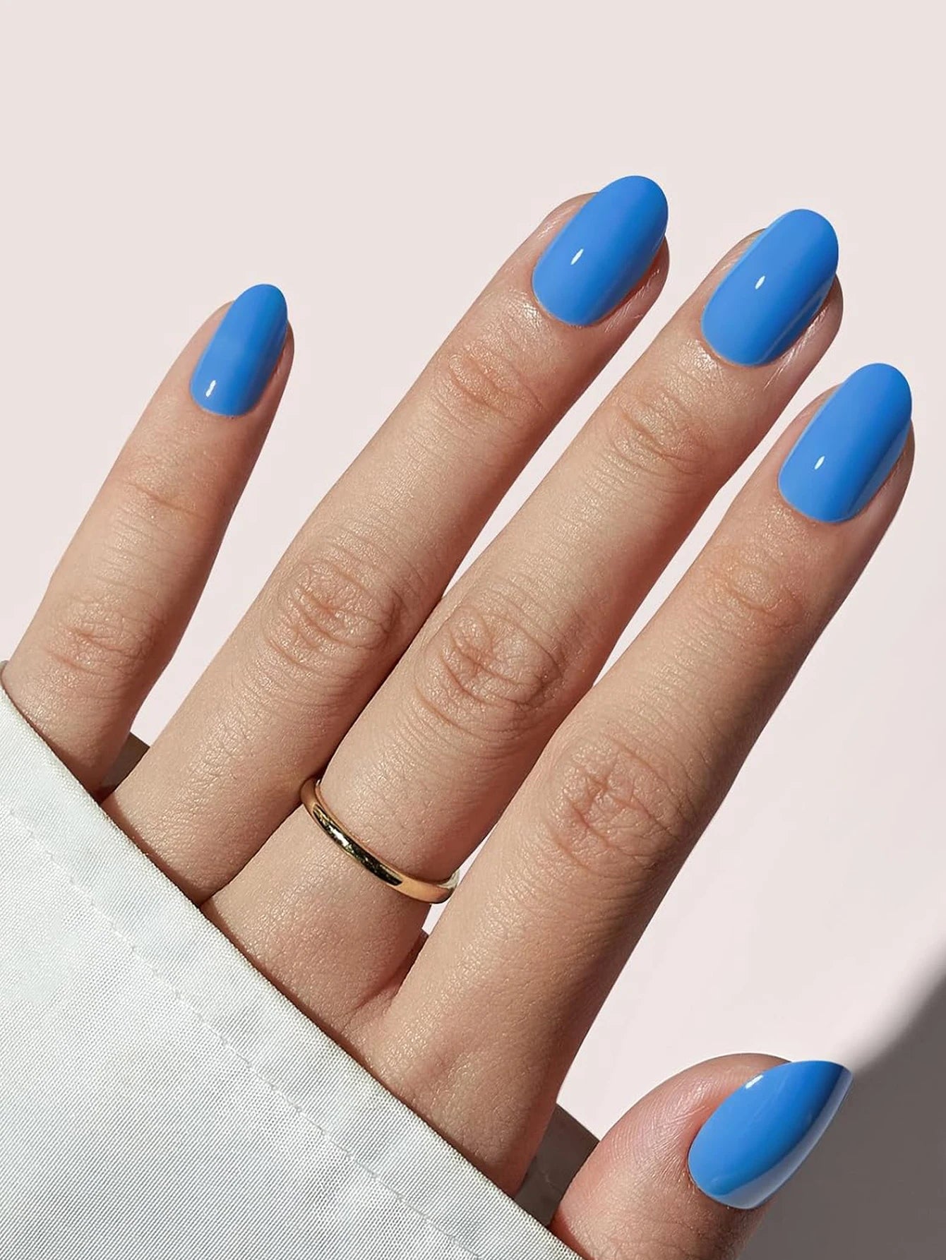 24pcs Press On Nails Black Medium Square Design - Smarsty