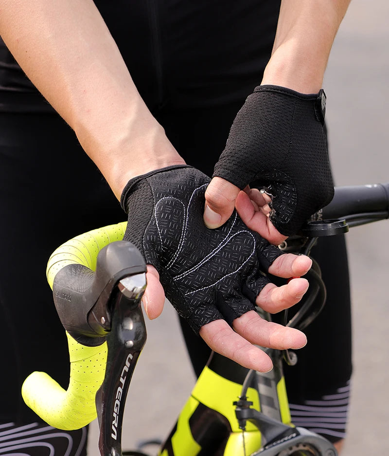 West Biking Full Finger Cycling Gloves Non Slip Silicone Palm - Smarsty