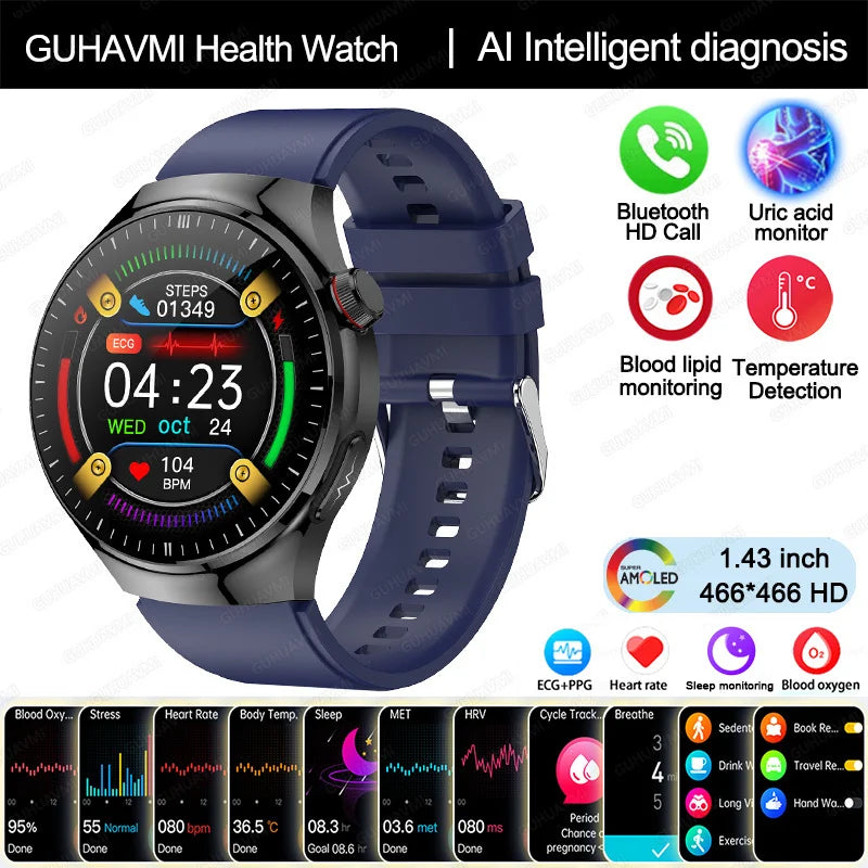 2025 Smart Health Watch with Blood Oxygen and ECG - Smarsty