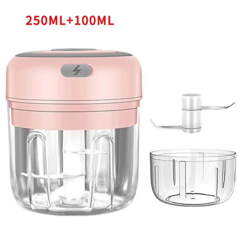 HiPiCok Meat Grinder Electric Garlic Crusher Food Chopper Mini Garlic Press Vegetable Chopper Masher Machine USB Kitchen Gadgets by Smarsty