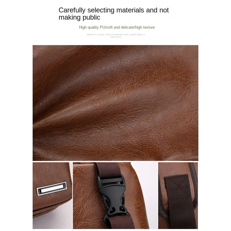 Mens USB Chest Bag With Portable Charging Crossbody - Smarsty