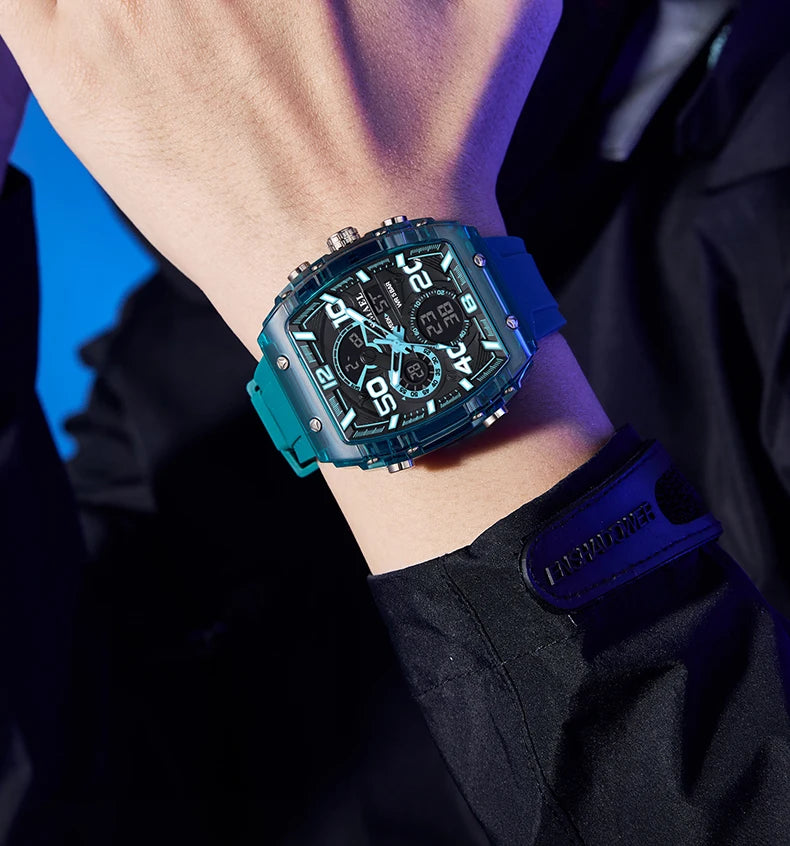 SMAEL 8109 Waterproof Luminous Dual Display Watch - Smarsty