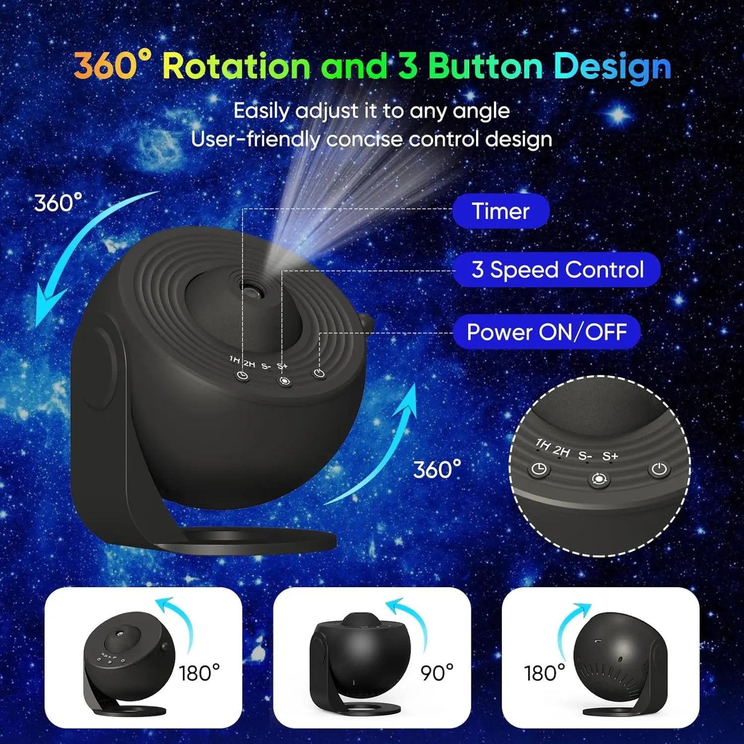 12 in 1 Star Projector Night Light for Kids - Smarsty
