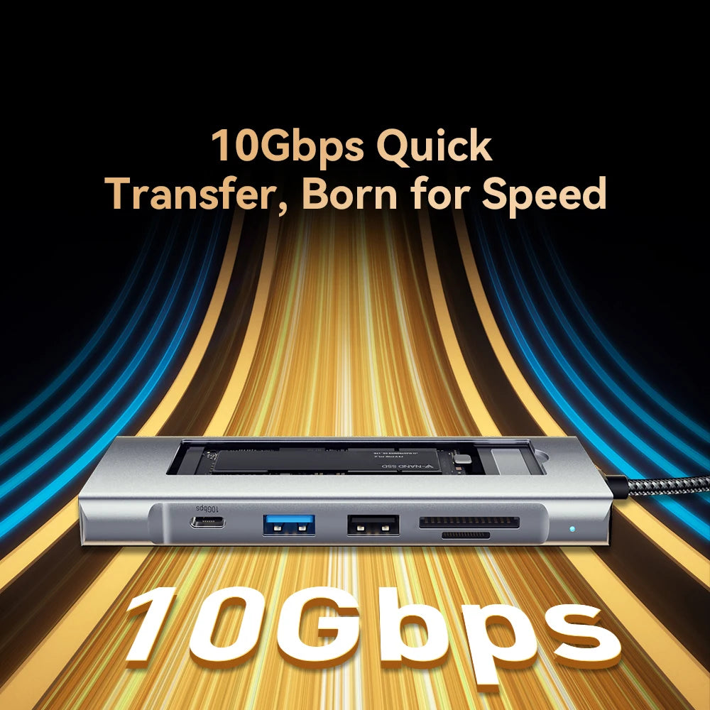 Usb C Hub With Highcapacity Ssd Storageunit Hdmi Dock