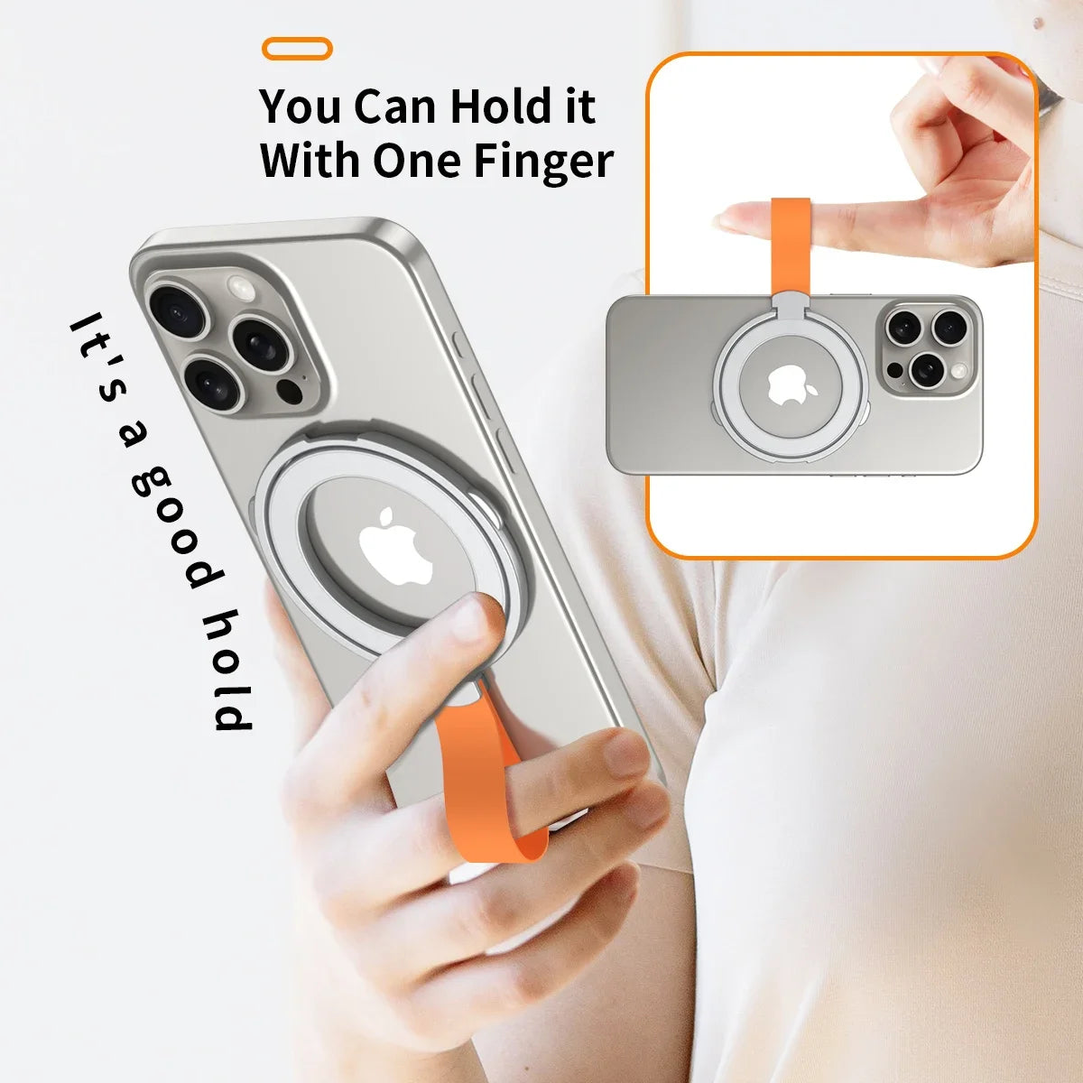 MagSafe Ring Holder with Rotating Kickstand Aluminium Alloy - Smarsty