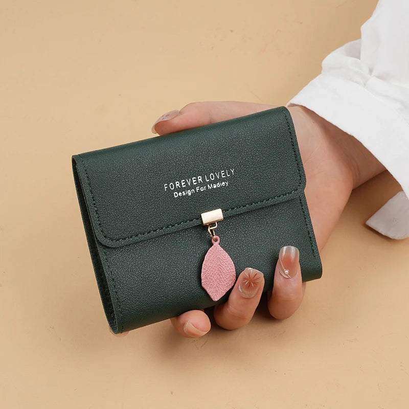 Trifold Clutch Coin Purse, Minimalist Credit Card Holder, Women's Casual Wallet - Smarsty