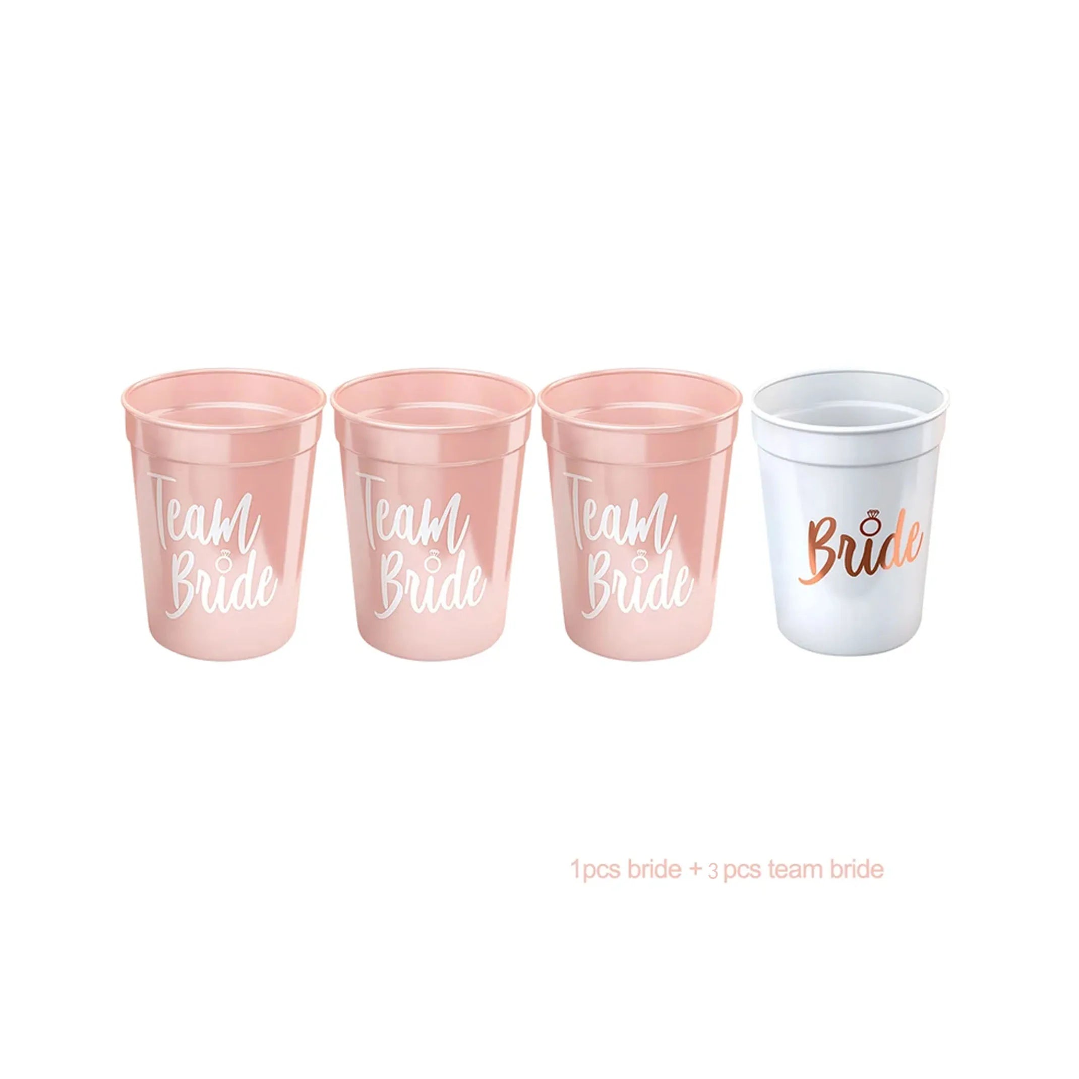 Team Bride Plastic Drinking Cups for Bachelorette Party - Smarsty