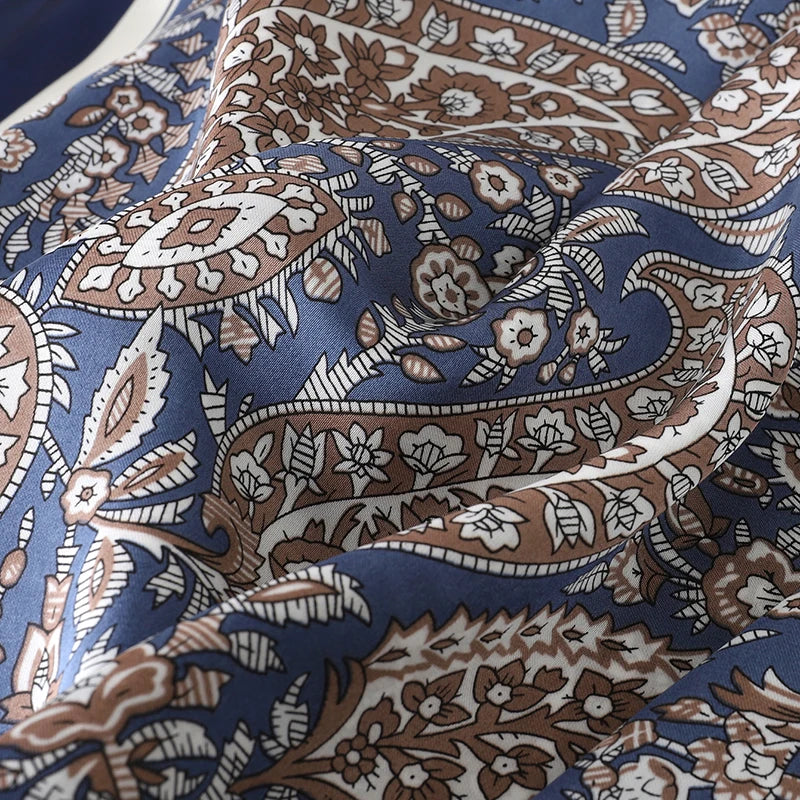 Silk Square Scarf for Women Summer Head Wrap - Smarsty