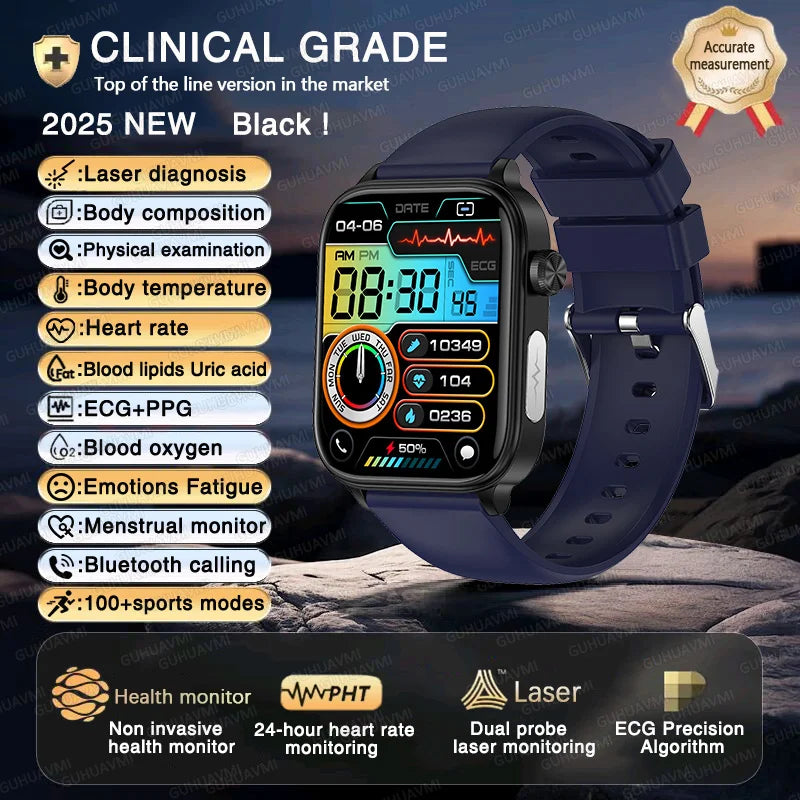 2025 Smart Watch with ECG PPG HRV Health Monitoring - Smarsty