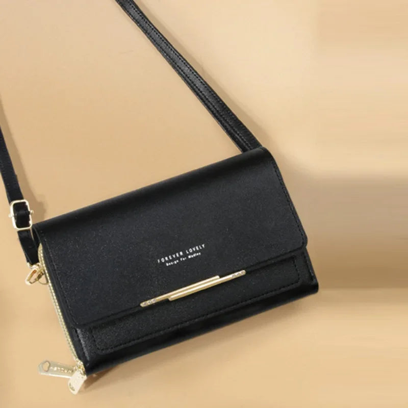Women's Wallet Korean Handbag Multi Card Large Capacity Casual Shoulder Bag Mobile Phone Packet Fashion New Style - Smarsty