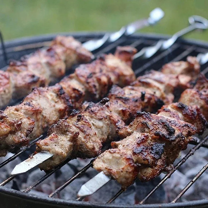 Stainless Steel BBQ Skewers Set for Easy Grilling - Smarsty