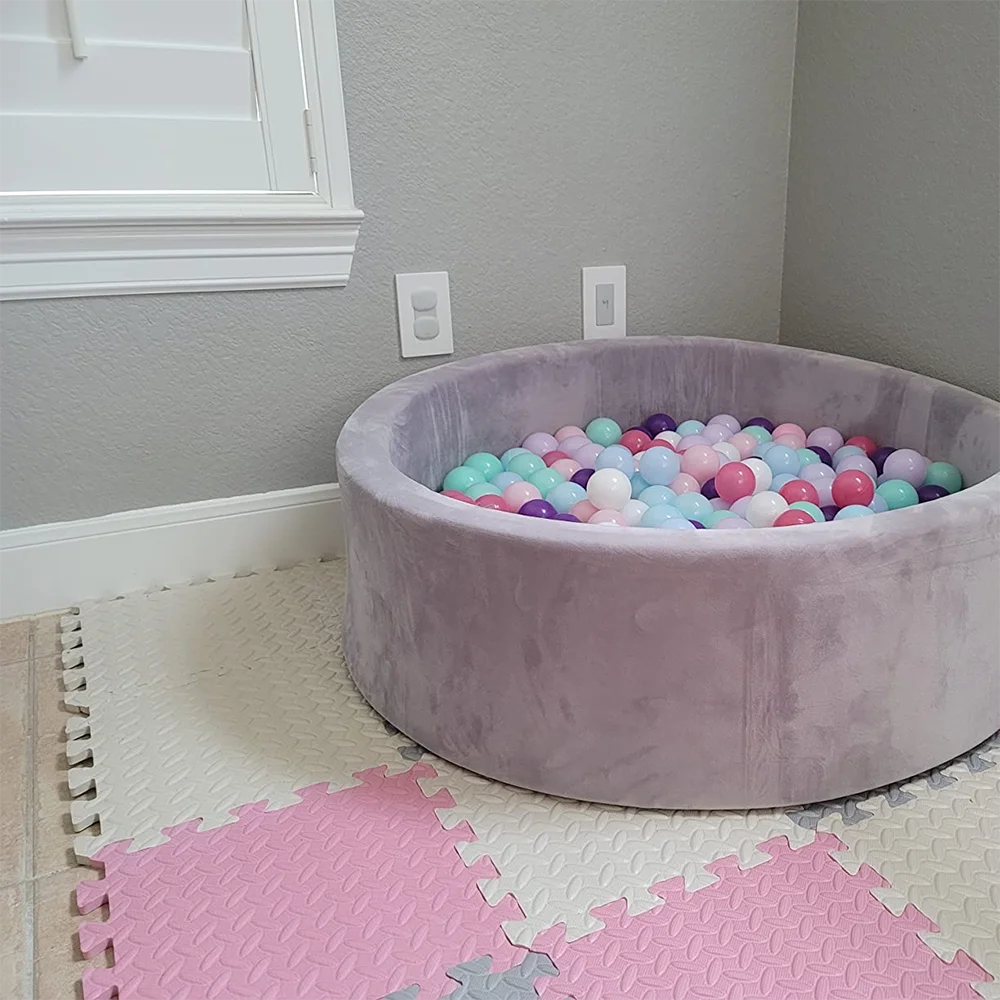 8Pcs/2.5cm Thick Nonslip Baby Crawling Play Mat Soundproof Puzzle Gym Mat for Children's Room and Eco-Friendly Puzzle Mat by Smarsty