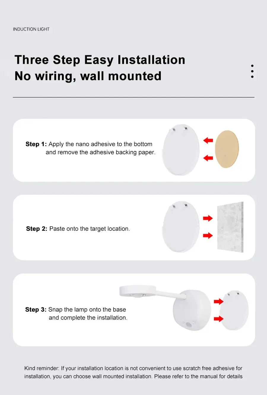 Wireless LED Motion Sensor Night Light for Home - Smarsty