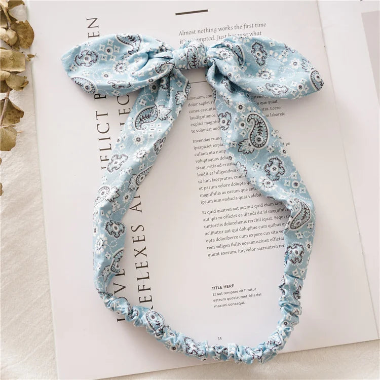 Boho Soft Elastic Headband For Women Vintage Cross Knot - Smarsty