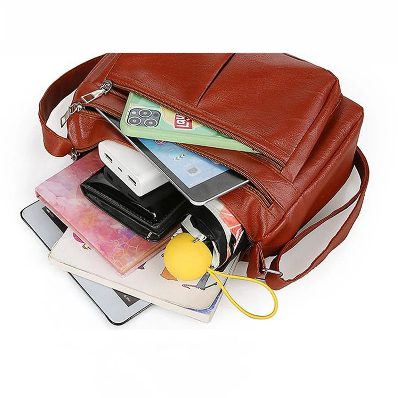 Korean Handbag Designer Leather Crossbody Bag for Women - Smarsty