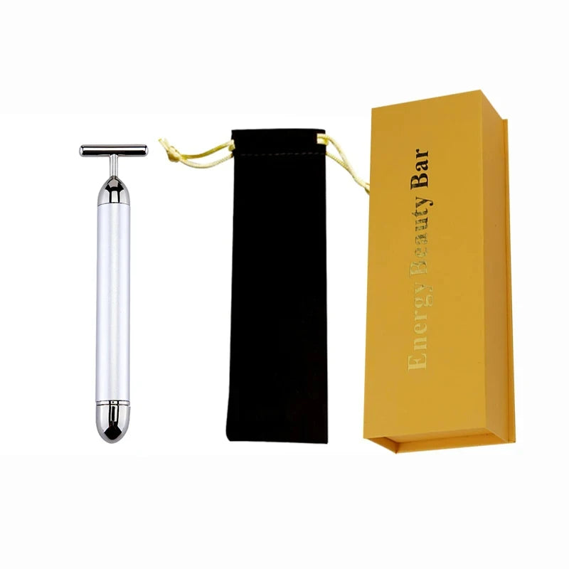 24K Gold Electric Face Roller for Youthful Skin - Smarsty