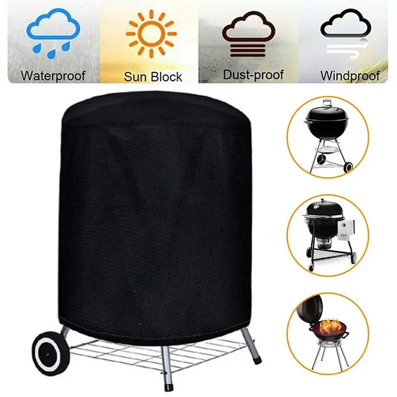 Waterproof Heavy Duty BBQ Grill Cover for Outdoor Protection - Smarsty