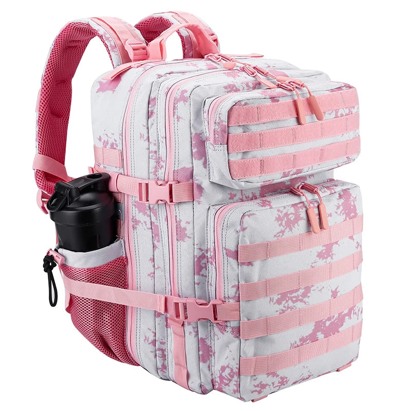 LHI 45L/35L/25L Tactical Backpack for Men and Women Waterproof Athlete Gym Outdoor Bag Travel Hiking Rucksack with Bottle Holder - Smarsty