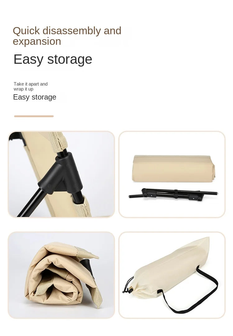 TARKA Camping Single Lazy Chair Park Backrest Relaxing Chairs Lightweight Folding Chairs Outdoor Foldable Beach Picnic Chairs by Smarsty