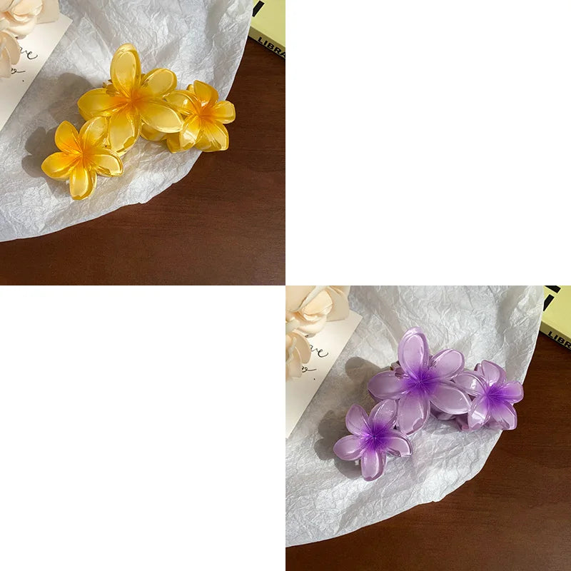 Sunflower Gradient Flower Hair Clip Secure Beach Style - Smarsty