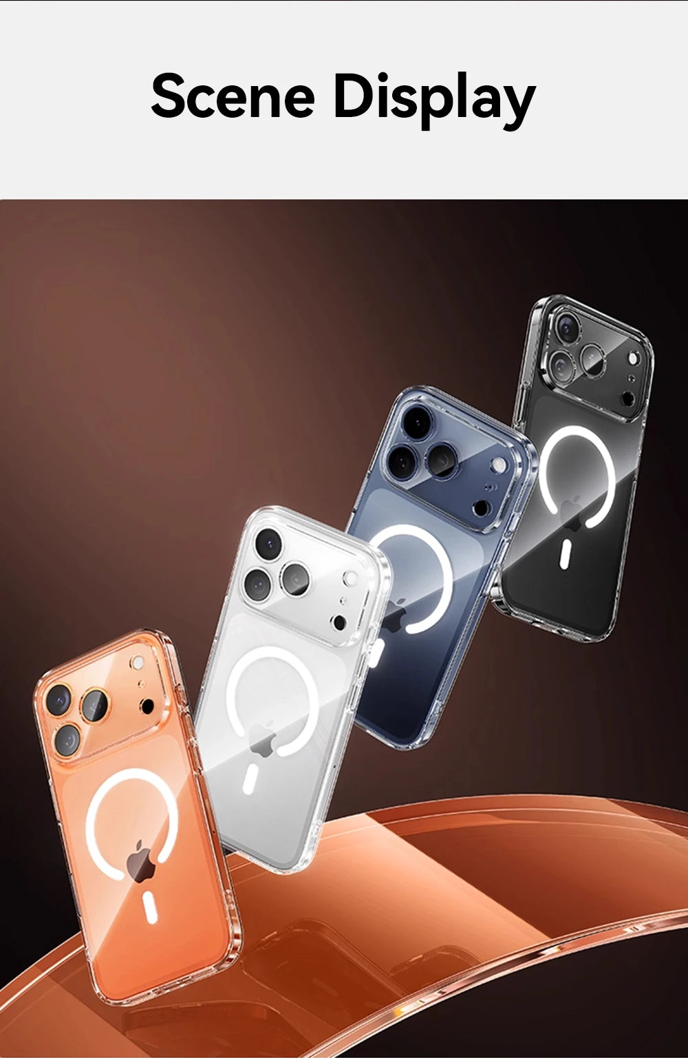 Magnetic Clear Case For iPhone Anti Yellowing - Smarsty