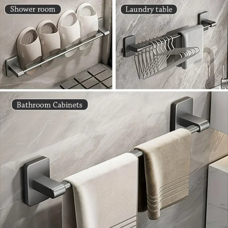 Self-Adhesive Bathroom Towel Rack Hooks for Easy Installation - Smarsty