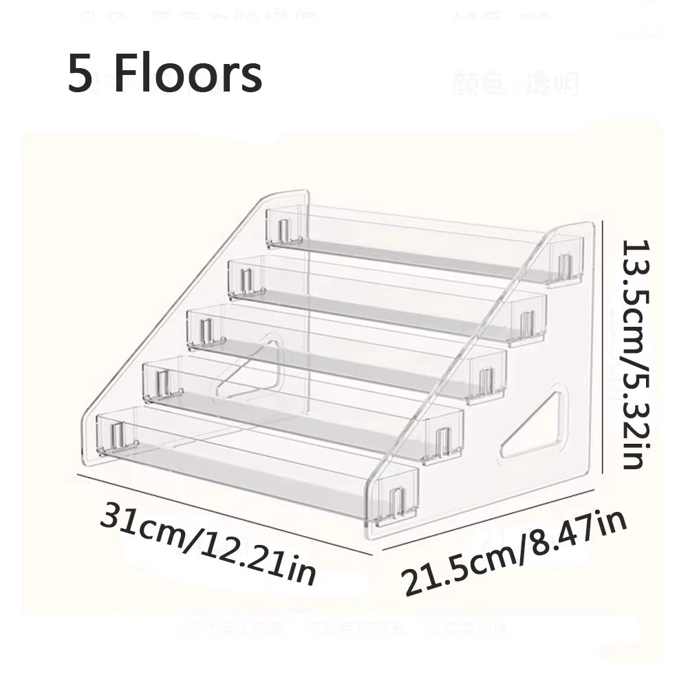 Acrylic Nail Polish Display Rack with Sturdy Multi-layer Design - Smarsty