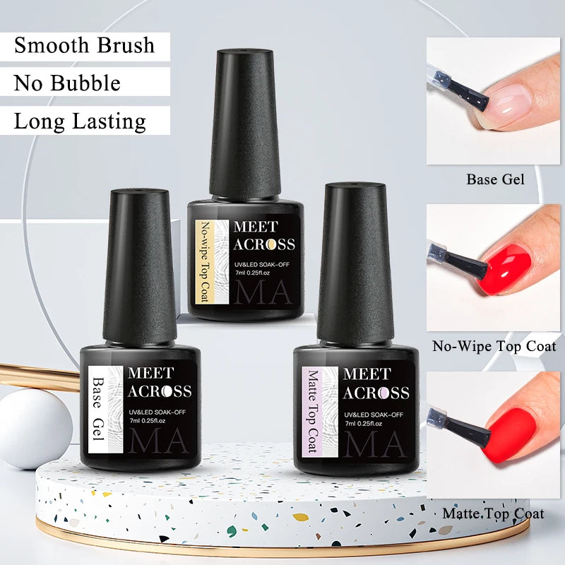Meet Across UV Base Top Coat Gel Polish for Durable Manicures - Smarsty