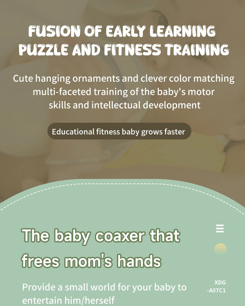 Baby Play Gym Mat With Rack For Tummy Time Crawling - Smarsty