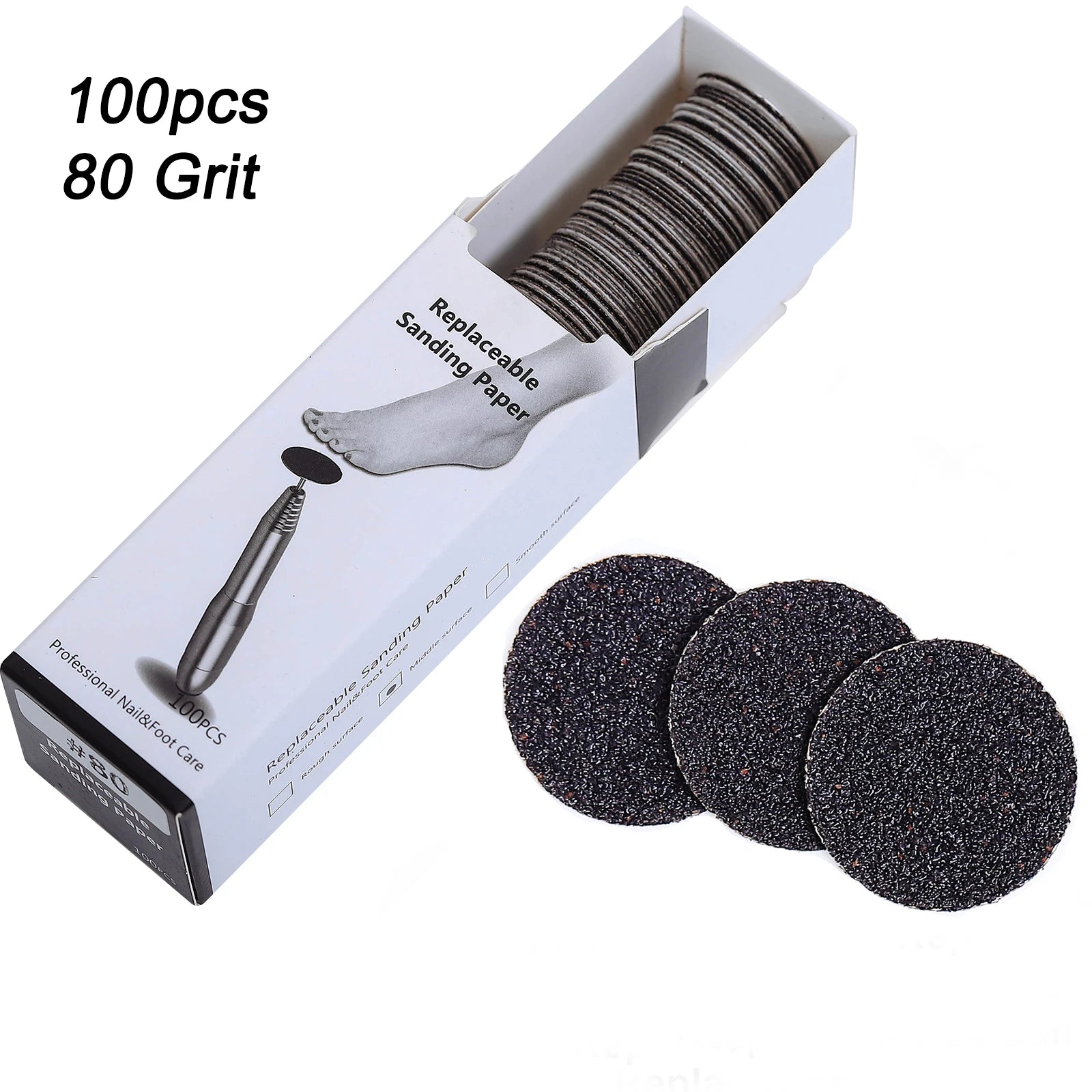 Replaceable Sandpaper Pedicure Discs for Smooth Feet - Smarsty