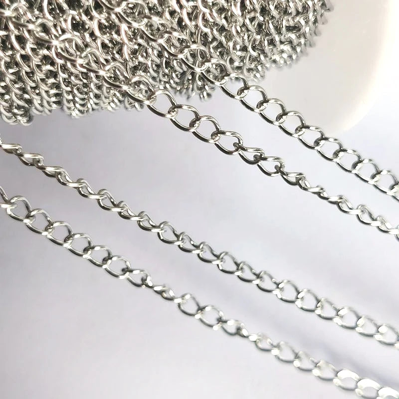 No Fade 2 Meter Stainless Steel Chain For Jewelry Making - Smarsty