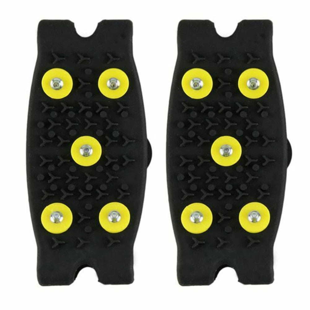5-Stud Climbing Crampons Anti Slip Mountaineering Cleats Unisex Snow Claw Shoe Covers Walking Hiking Accessories - Smarsty