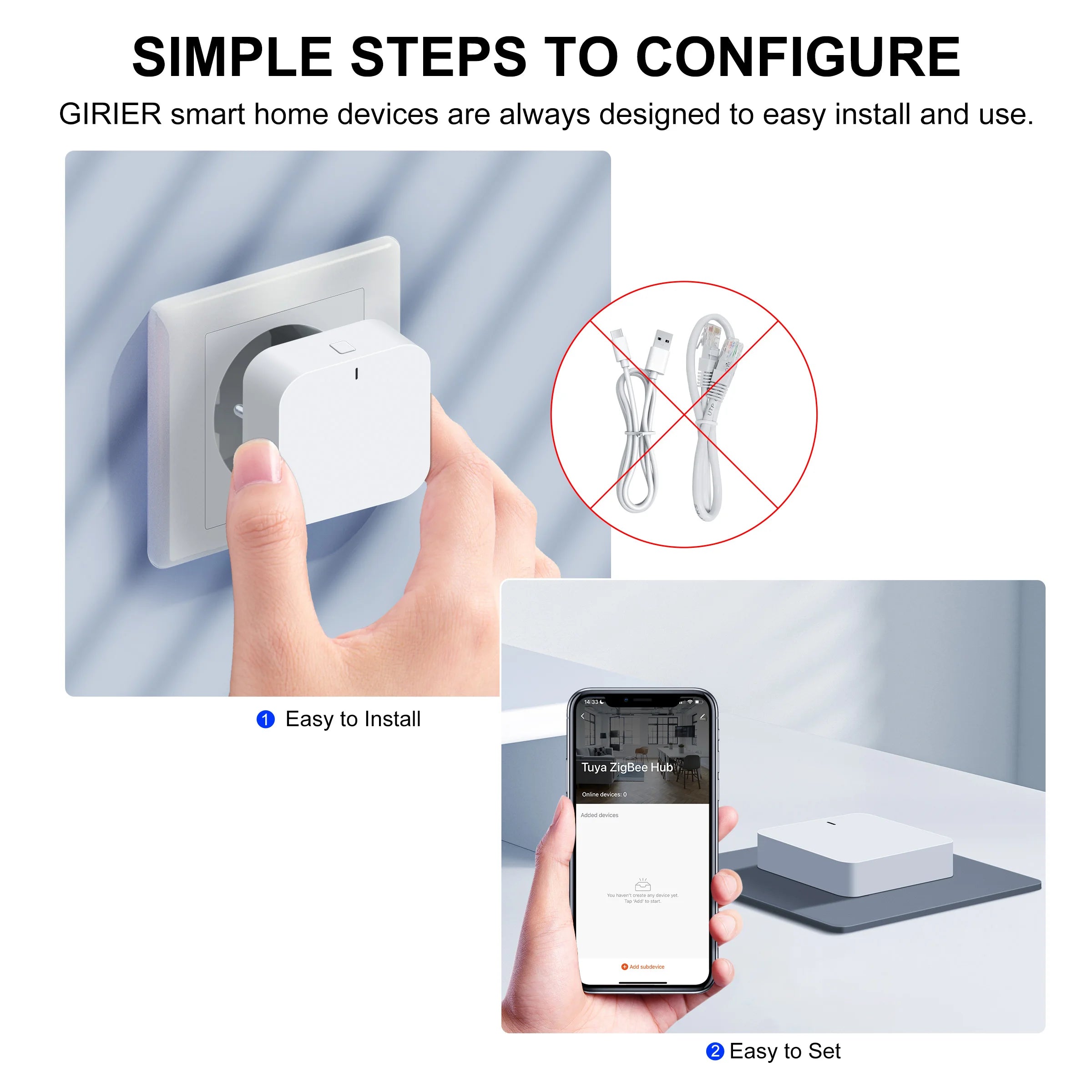 GIRIER Tuya ZigBee Gateway Hub for Smart Home Automation - Smarsty