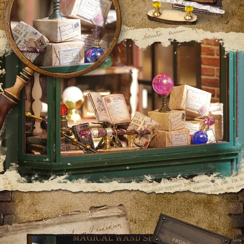 Magical Doll House Wooden Miniature DIY Assembly Building Model Kit Production of Small Room Toys Decorations with Furniture by Smarsty