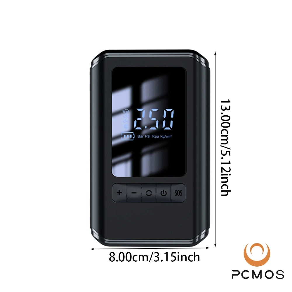 Portable Tire Inflator With LCD Display Wireless Charging - Smarsty