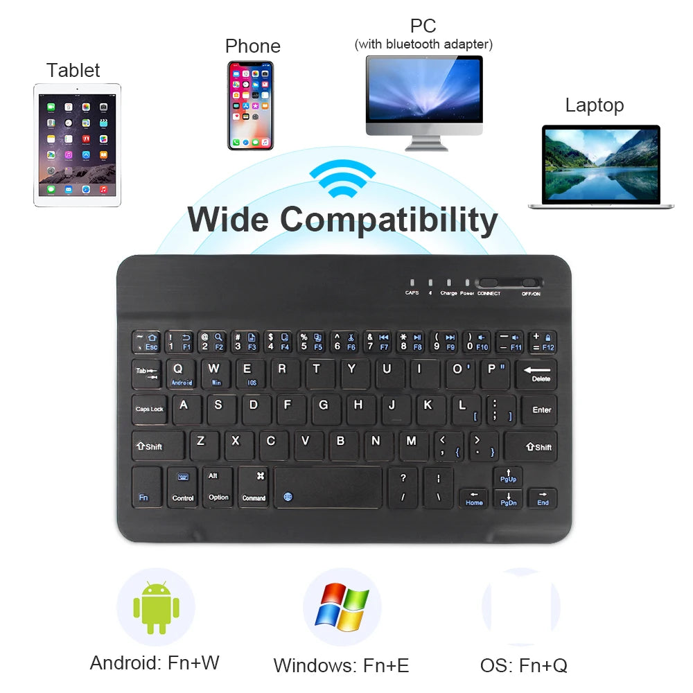 Bluetooth Mini Keyboard for MacBook iPad Rechargeable